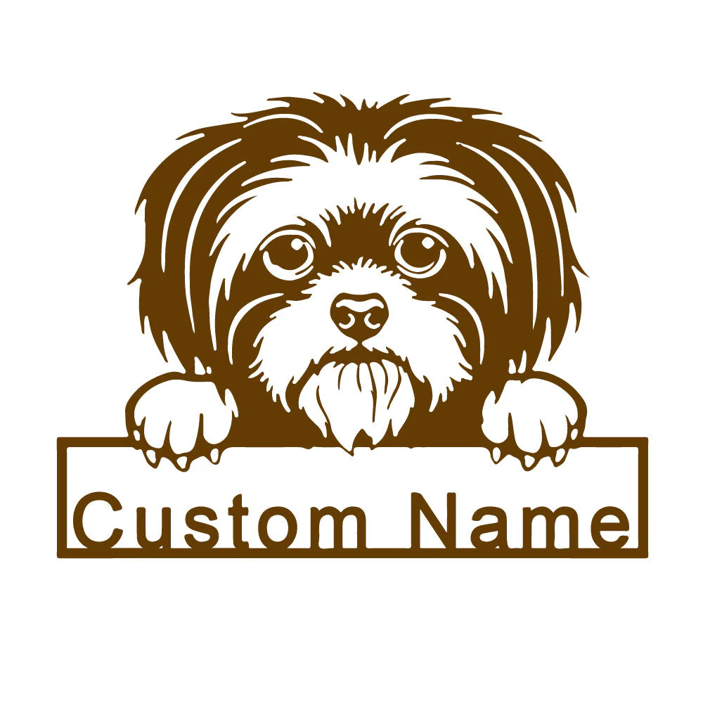 Shih Tzu Plaque en Métal Art Personnalisée - Image 9