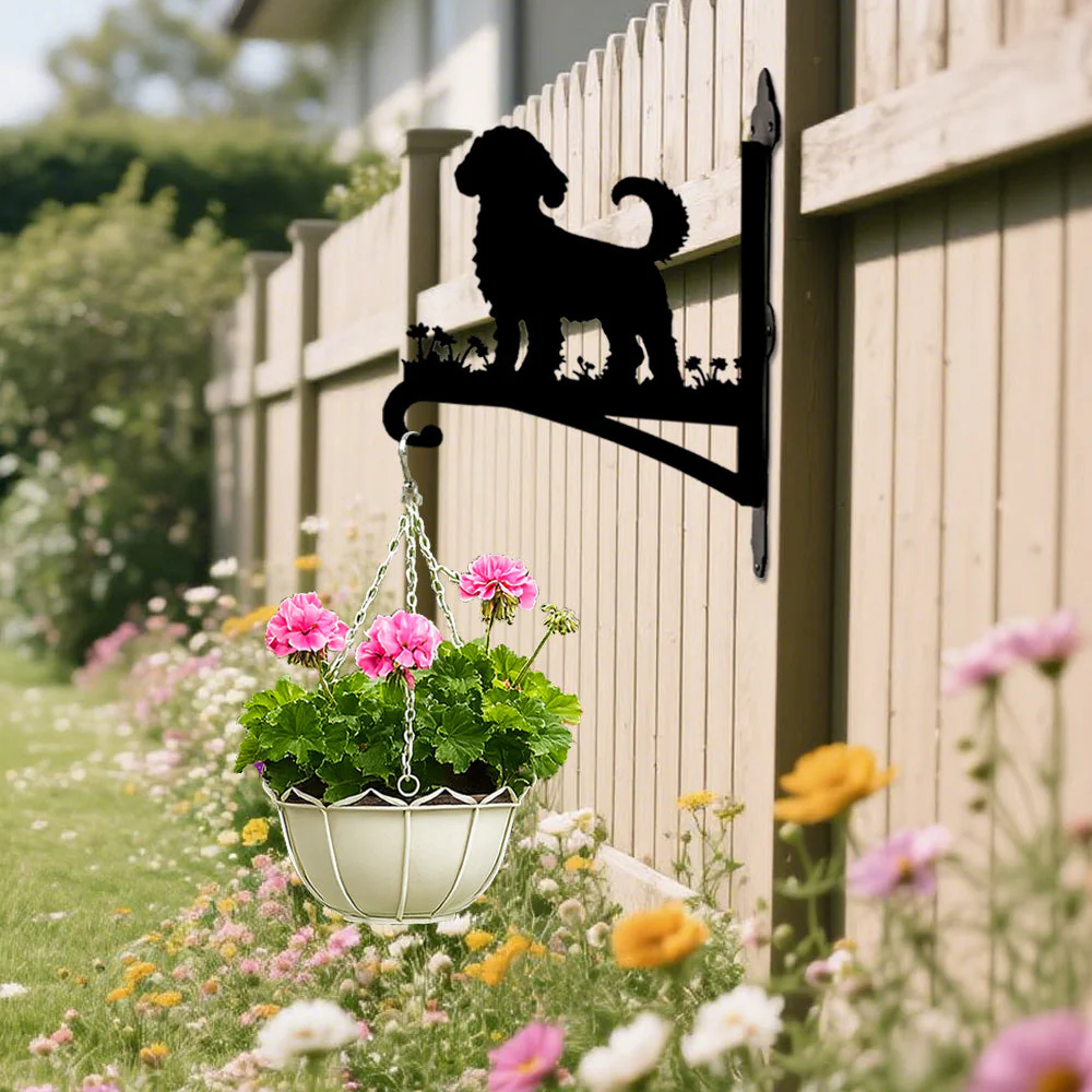 Silhouette de Cockapoo Support de Plantes à Suspendre Métallique - Image 2