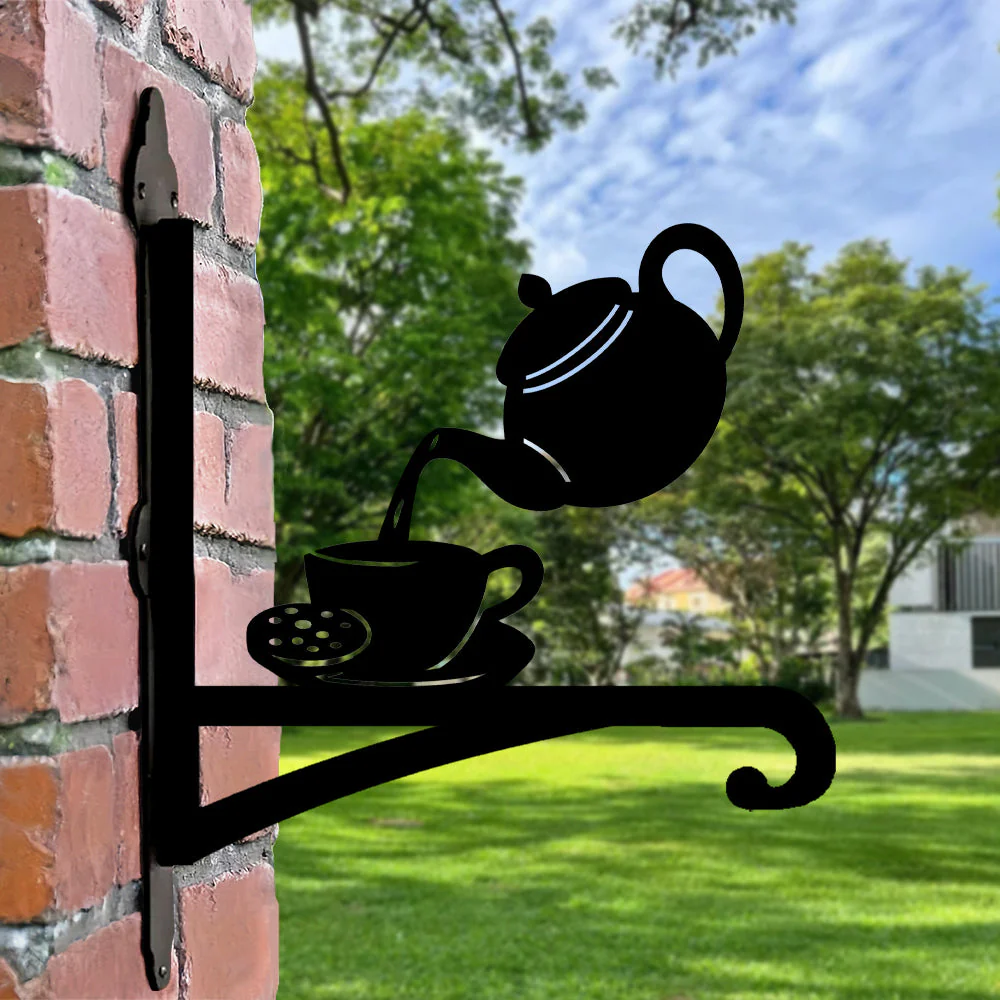 Théière et Tasse Support de Plantes à Suspendre Métallique - Image 5