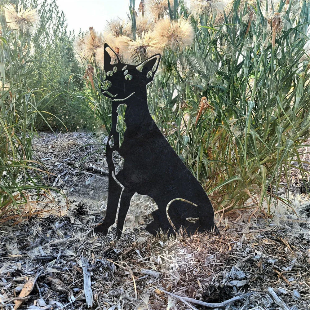 Toy Fox Terrier Silhouette en Métal - Image 8