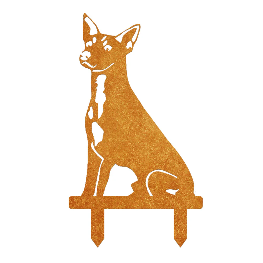 Toy Fox Terrier Silhouette en Métal - Image 9