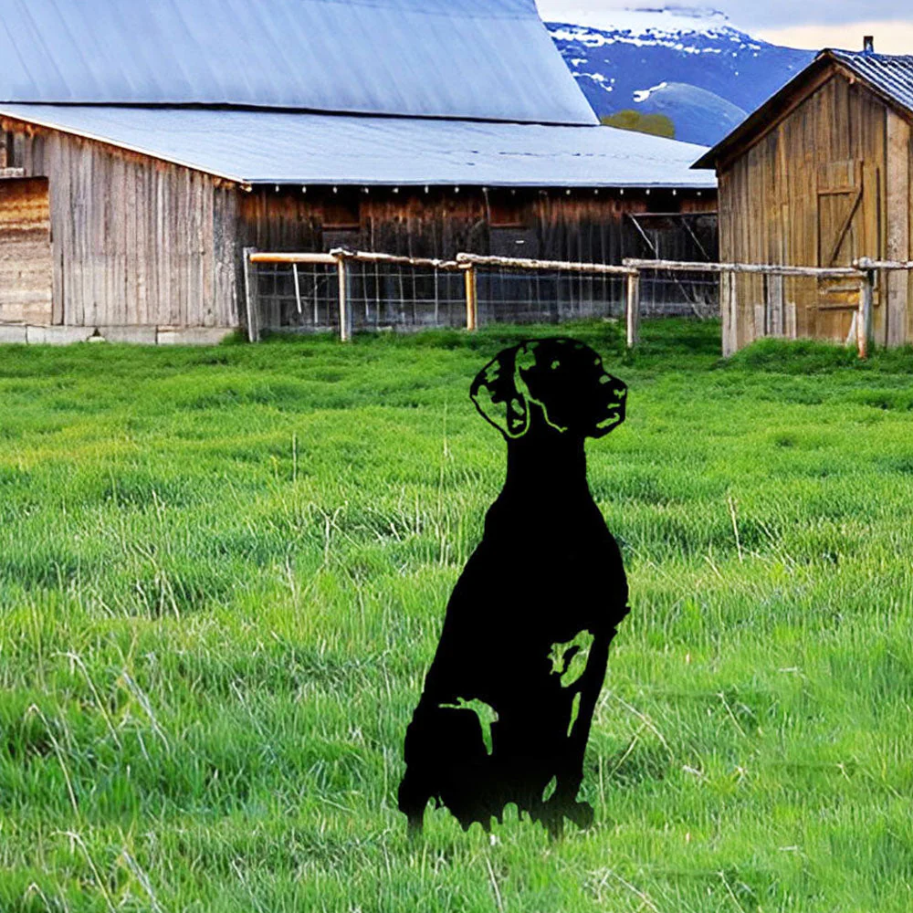 Vizsla Silhouette en Métal