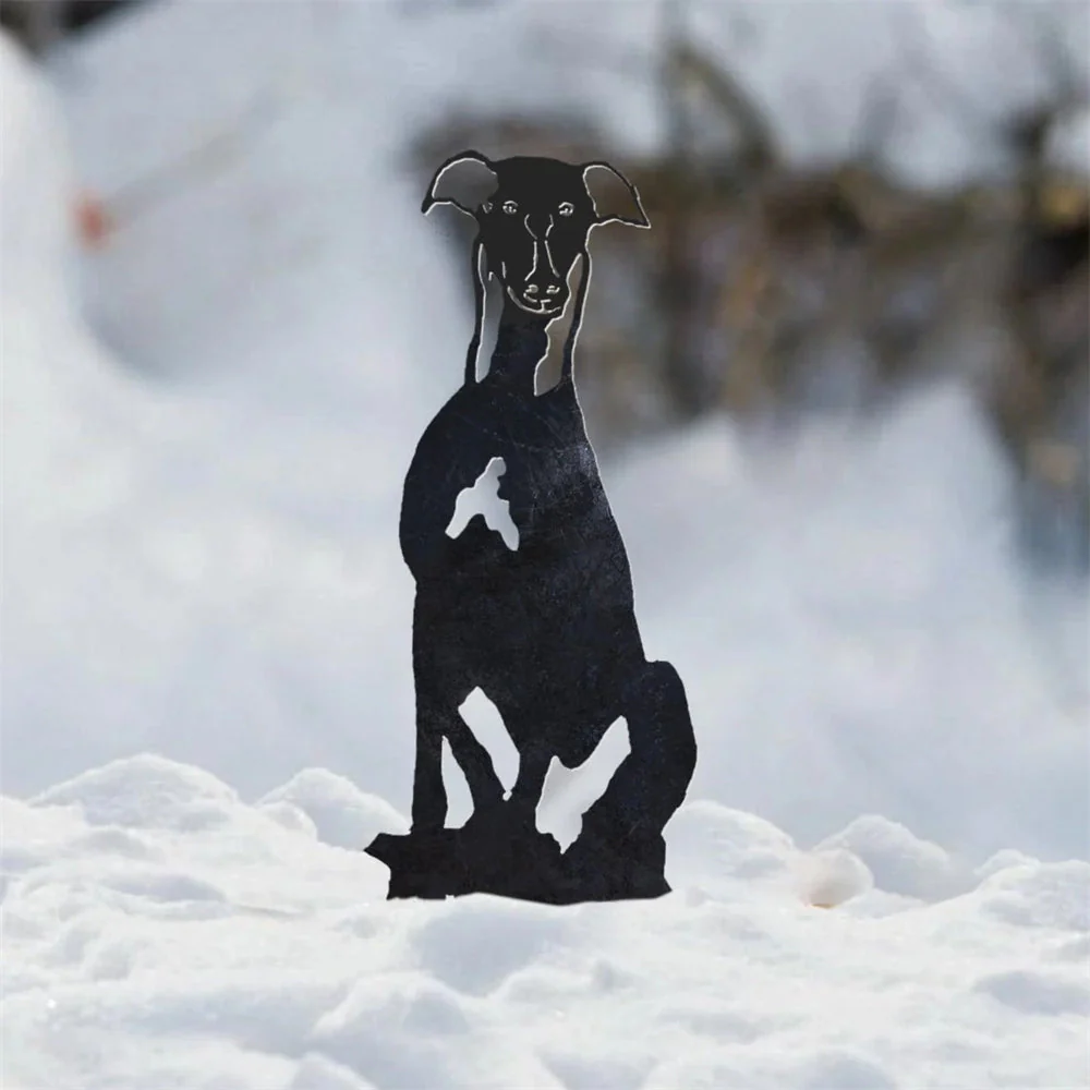 Whippet Silhouette en Métal - Image 8
