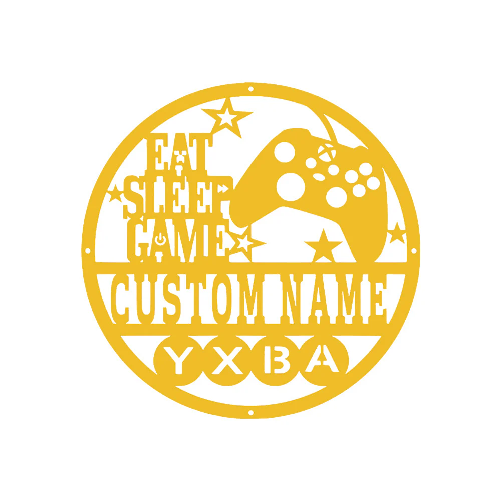 X Gamer Plaque Personnalisée en Métal Décoratif Mural - Image 12