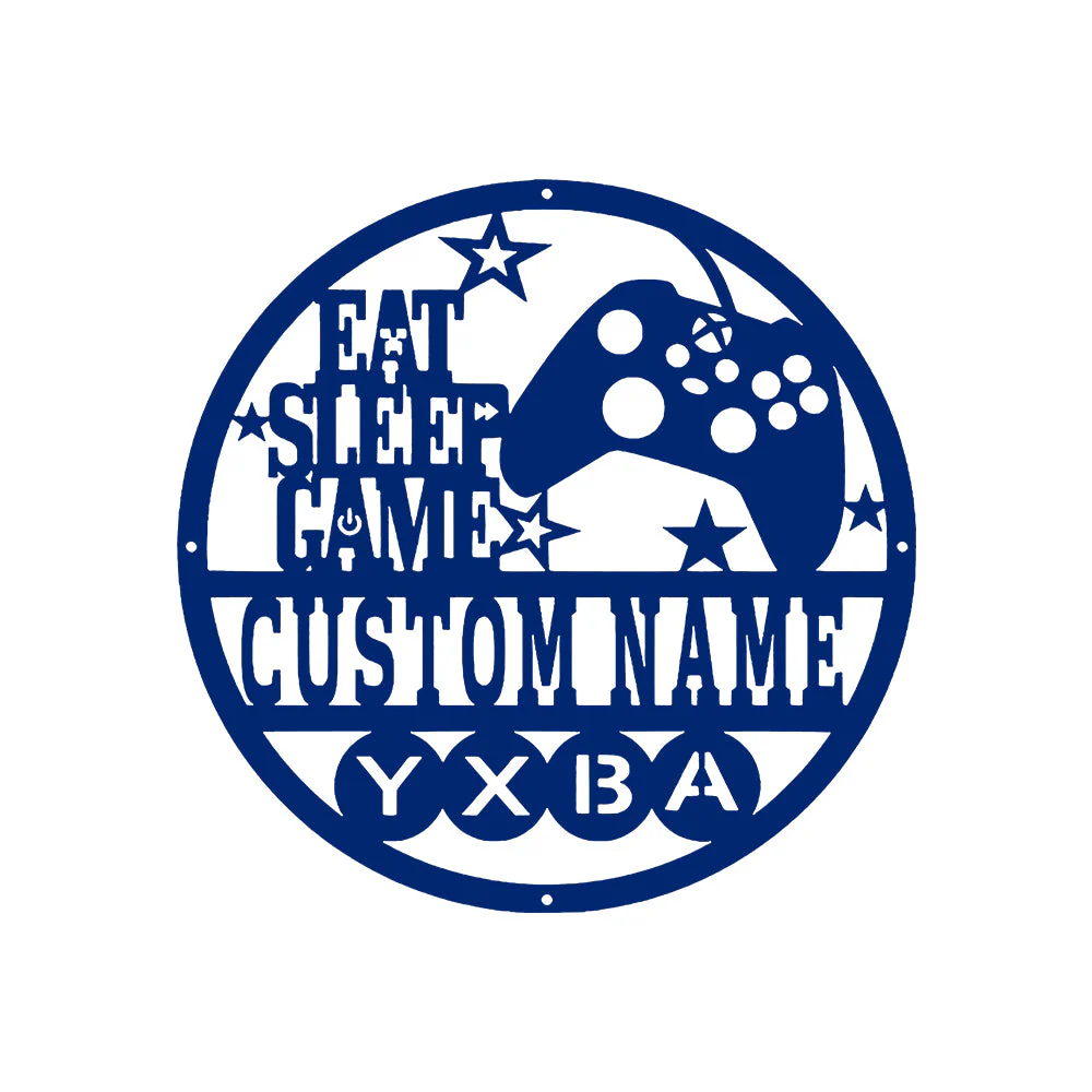 X Gamer Plaque Personnalisée en Métal Décoratif Mural - Image 8