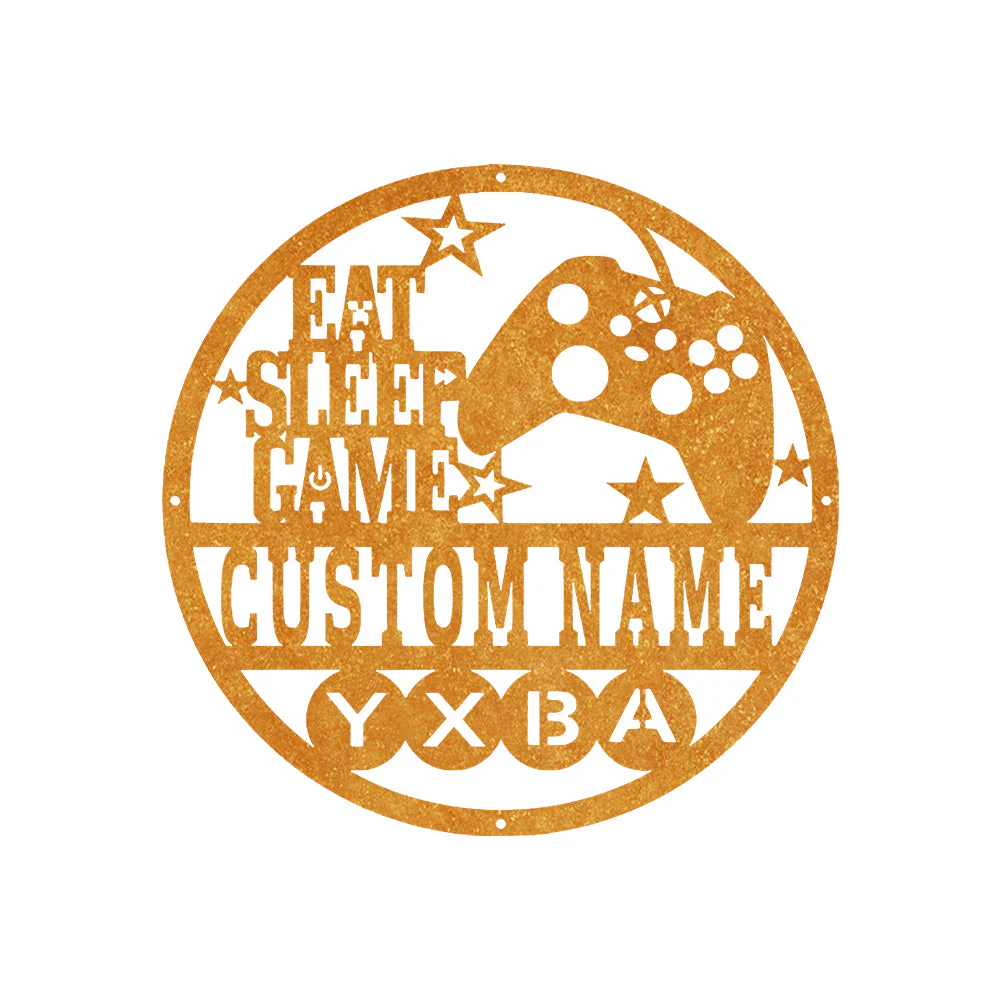 X Gamer Plaque Personnalisée en Métal Décoratif Mural - Image 9