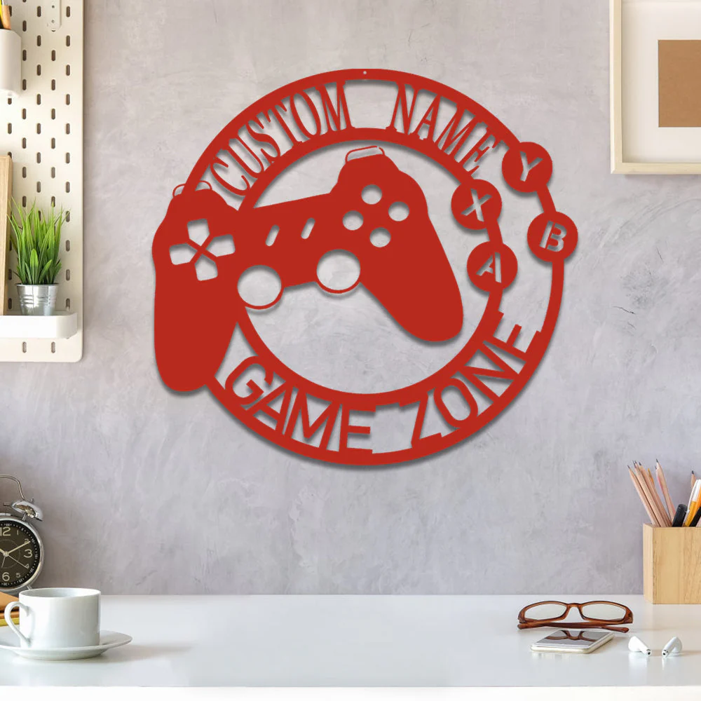Zone de Jeu Plaque Personnalisée en Métal Décoratif Mural - Image 7