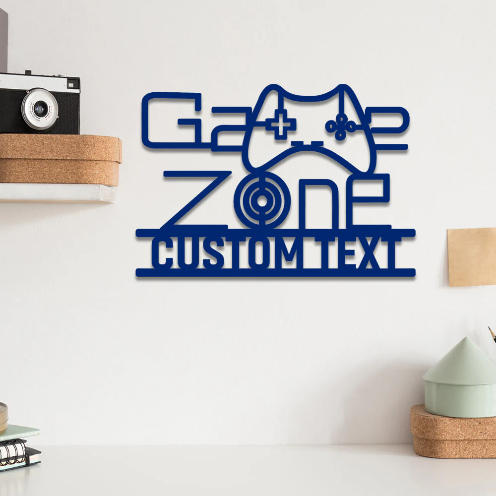 Zone de Jeu Plaque Personnalisée en Métal Décoratif Mural - Image 5