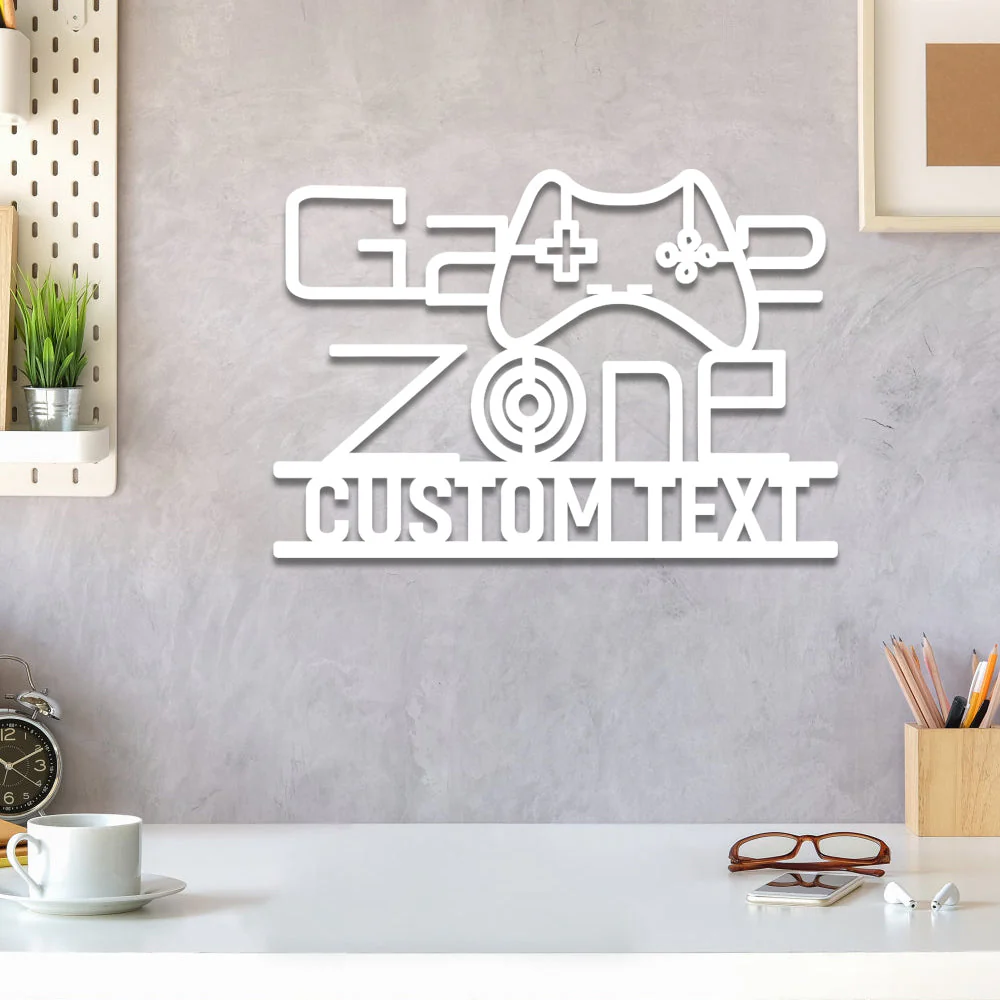 Zone de Jeu Plaque Personnalisée en Métal Décoratif Mural - Image 6