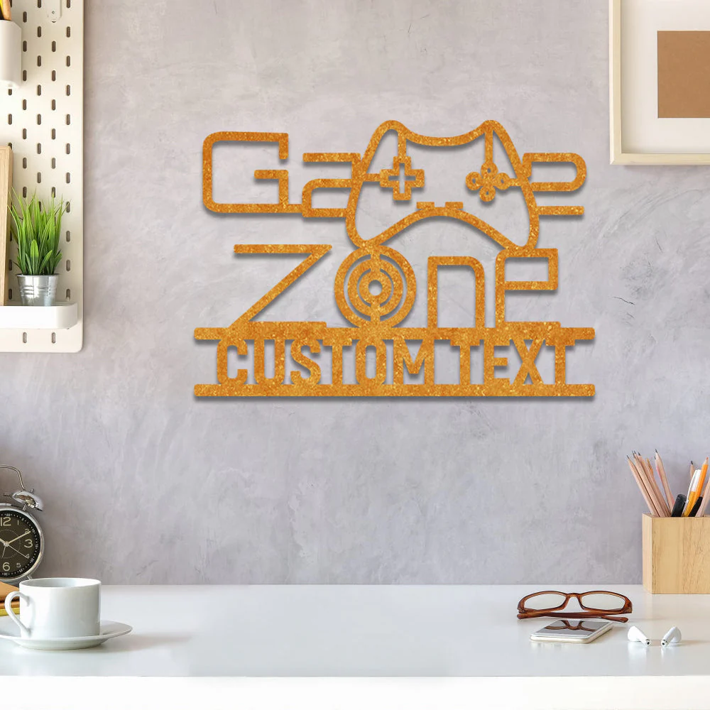 Zone de Jeu Plaque Personnalisée en Métal Décoratif Mural - Image 7
